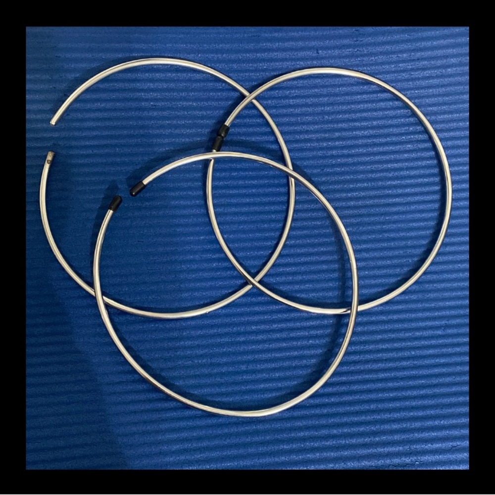 Organize It All Belt/Scarf Ring 8” Metal - set of 3